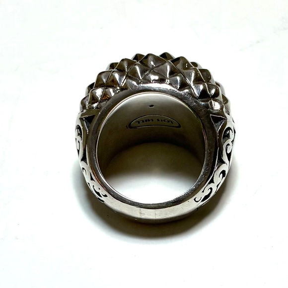 Lois Hill 925 Sterling Silver Dome Spike Ring - Picture 5 of 9